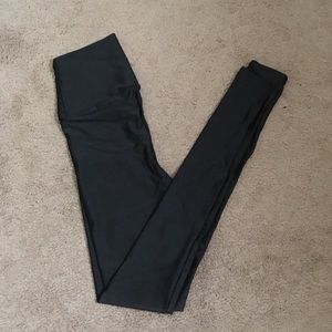 American Apparel Black Nylon Hight Waist Legging